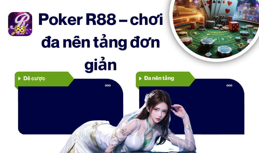 Poker R88 – chơi đa nền tảng đơn giản